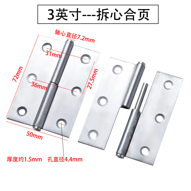不銹鋼可拆卸合頁(yè) 為衛(wèi)生間門窗帶來(lái)便利與美觀